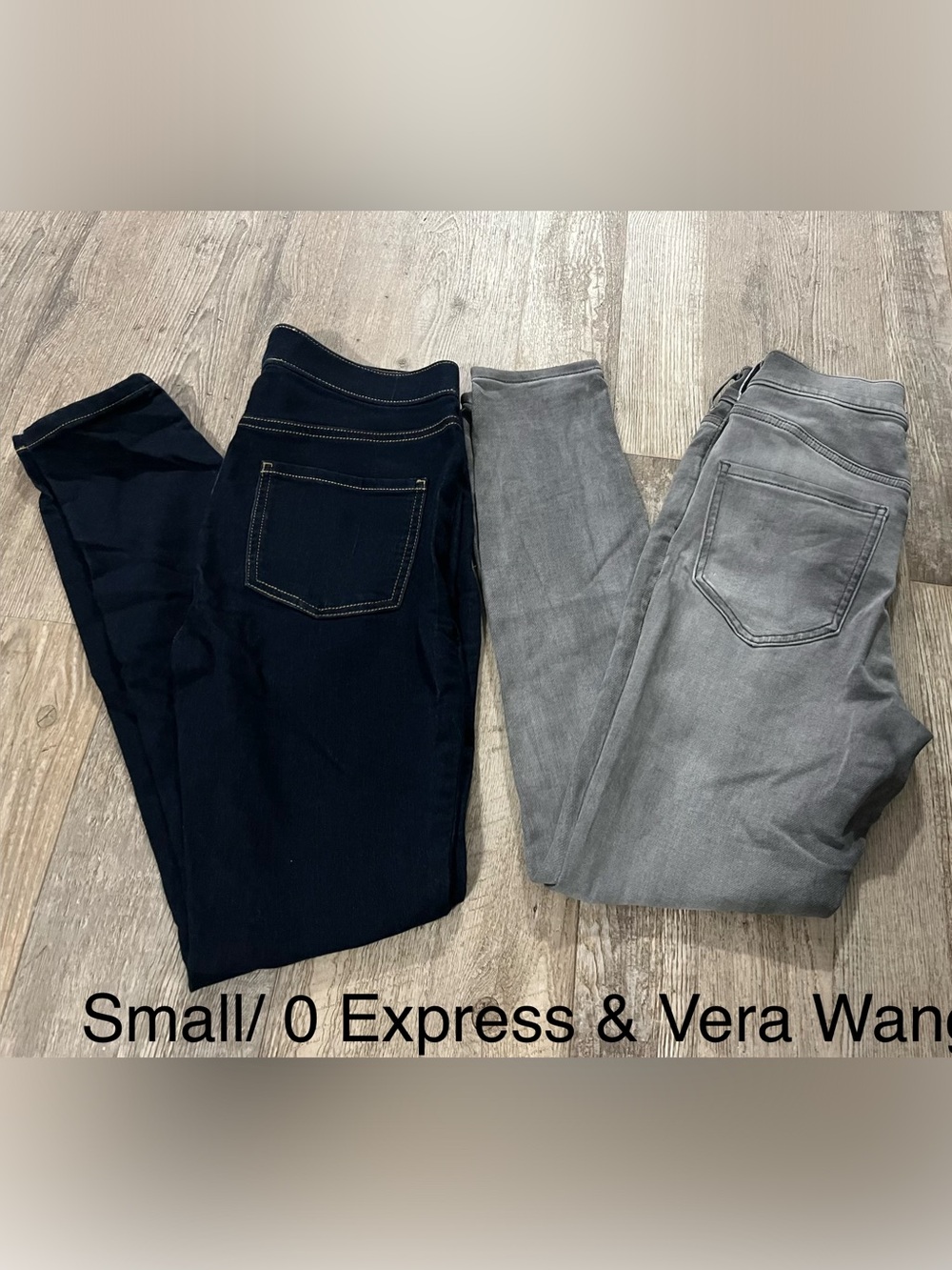 Vera Wang Women’s Jeggings in Dark Blue & Gray